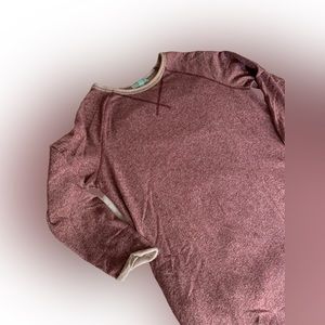 SHE & SKY Heather Maroon Burgundy Sweatshirt Dress Tunic Woman’s Clothing